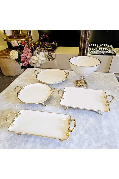 MaviDamla 5 PIECE PORCELAIN SET