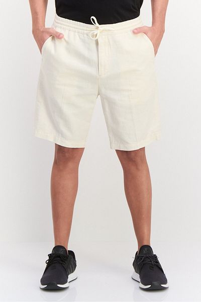 Scotch & Soda Men Solid Chino Shorts, Cream