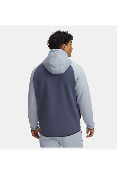Under Armour Hanorac albastru cu fermoar complet HD EU