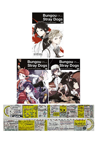Gerekli Şeyler Yayıncılık Bungou Stray Dogs 5-6-7. Ciltler Manga Seti + Mat. ...
