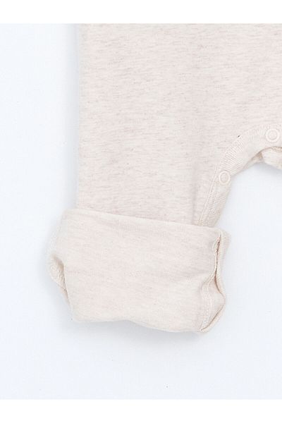 LC Waikiki Crew Neck Printed Baby Boy Jumpsuit