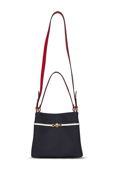 U.S. Polo Assn. Geantă de umăr pentru femei albastru-marin-roșu-alb Us25238
