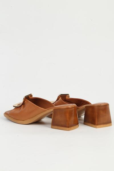 Pierre Cardin Genuine Leather Tan Women's Slippers Pc-54629