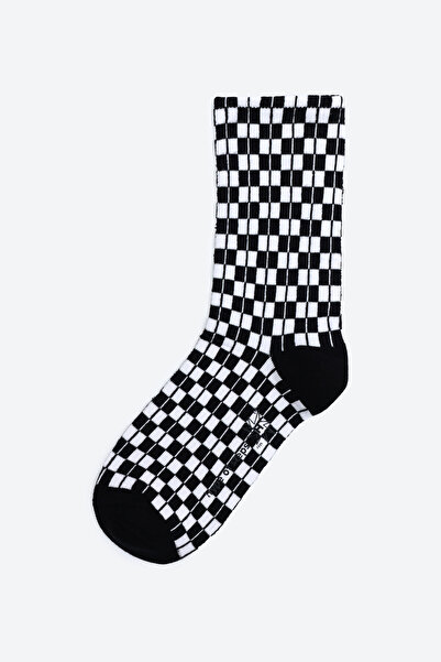 Hype of Steps Checked - Dama Desenli Çorap