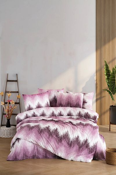 FAVORA Pixel 63 - 100% Cotton Akfil, 30 Meter Purple Duvet Cover Fabric
