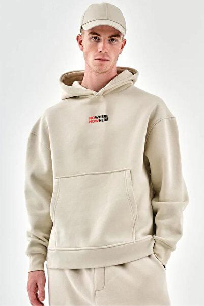 Wish BF NOWHERE με τύπωμα με κουκούλα Φούτερ με κουκούλα