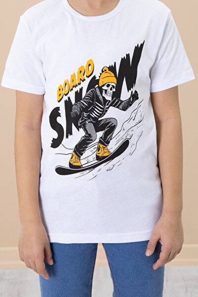 Cansın Mini Σετ αγορίστικο καφέ πουκάμισο και μπλουζάκι με στάμπα - 19990