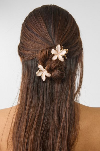 Stradivarius Pack of 3 floral hair clips