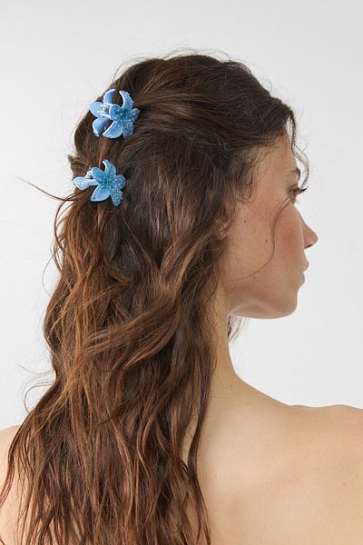 Stradivarius Set of 3 floral hair clips