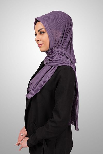 Şalcenneti.com Organic Vinegar Practical Pleated Shawl - Ready Plug-In Sponge Model