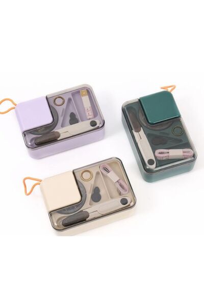 OZN AKSESUAR Dikiş Kutusu Düzenleyici, Dikiş Saklama Kutusu 2 Katlı Taşınabilir Seyahat Dikiş Kutusu