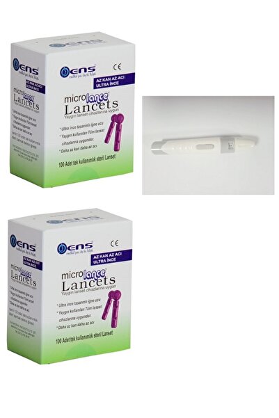 ENS Microlance 100 adet lanset ve Lanset Kalemi 3 lü set