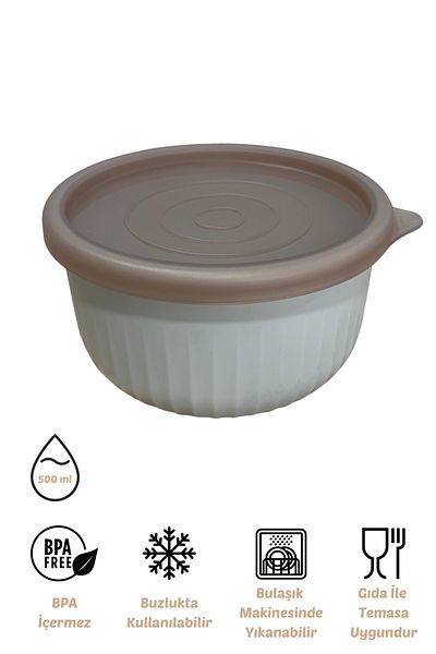 EVLE Vipahmet 0.50 Lt Beach Vacuum Storage Container