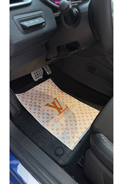 as garaj BEYAZ LOUİS LV DESEN 50'Lİ OTOMOBİL DEKOR PASPAS KAĞIDI