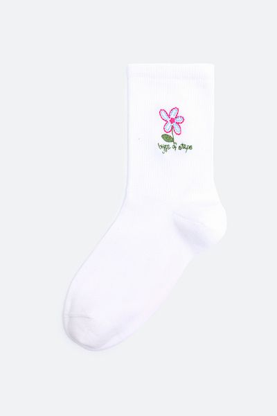 Hype of Steps Cutie Floral - Floral Patterned Socks