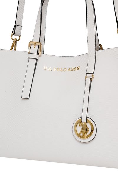 U.S. Polo Assn. Geantă de umăr pentru femei model alb Us25252