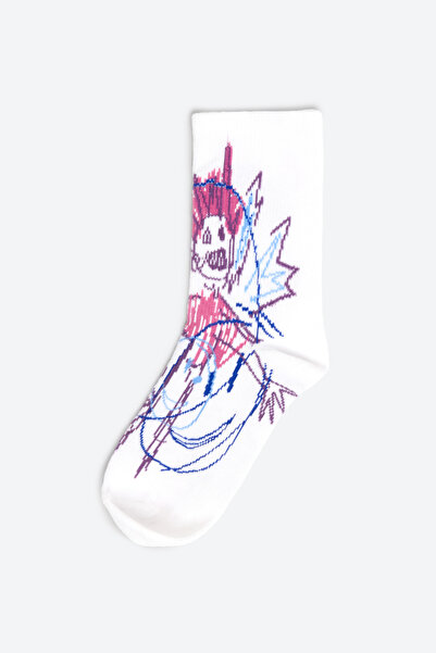 Hype of Steps Just Scribble II - Șosete cu model de desen