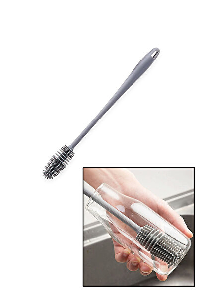 Betora Biberon Temizleme Fırçası Bebek Termos Şişe Yıkama Aparatı Silikon Emz...