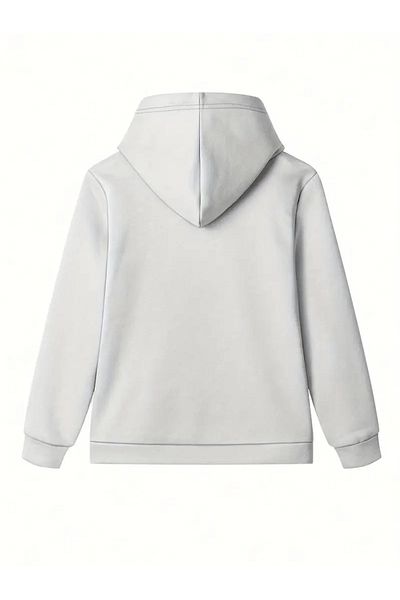 aynewmoda Cute Girl Hugging Teddy Printed Swaetshirt Hoodie