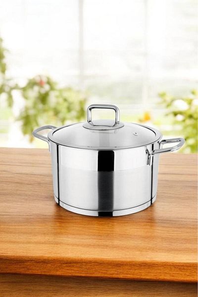 Rossel Premium Lines Silver Deep 26 X 16 Flat Steel Pot