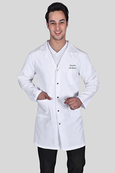 Üniformanya İsim Hediyeli Doktor Önlüğü Öğretmen Önlüğü Beyaz Önlük Aşçı Önlü...