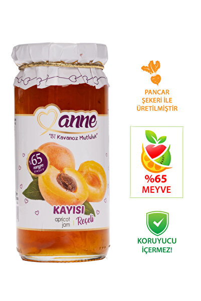 Anne Kayısı Reçeli 300g (PANCAR ŞEKERİ ILE ÜRETİLMİŞTİR - GLİKOZ, KORUYUCU IÇERMEZ)