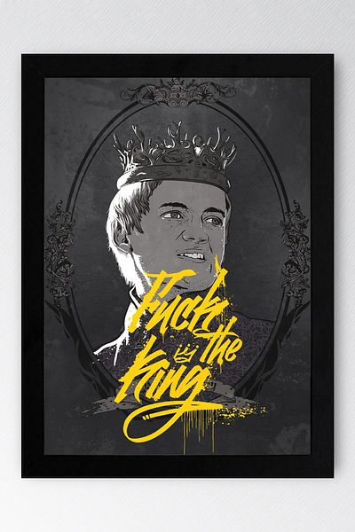 Saturn Game of Thrones Joffrey Baratheon Framed Painting - Game of Thrones Tv Series Poster Painting
