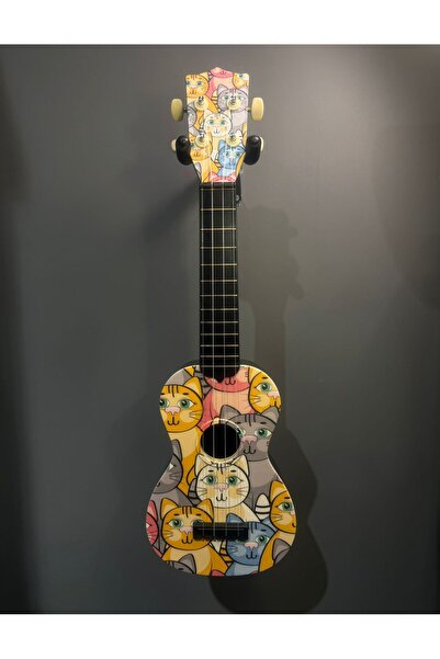 gonzales XU-21 SOPRANO UKULELE KEDİ DESENLİ