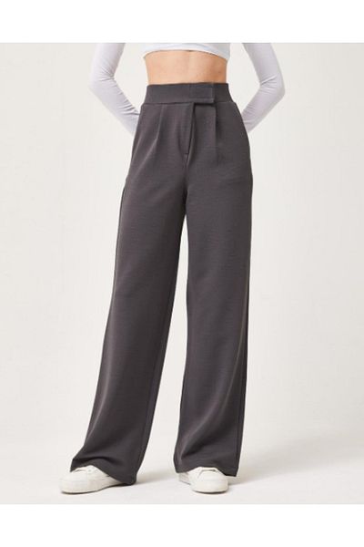 VivaJoy Women's Lycra High Waist Velcro Palazzo Pants