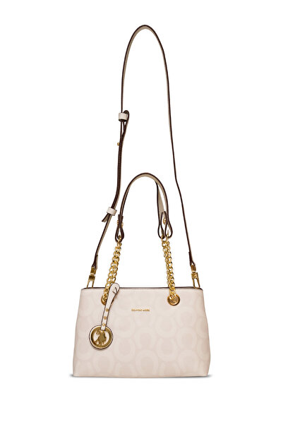 U.S. Polo Assn. Us25166 Model Ecru Women's Shoulder Bag