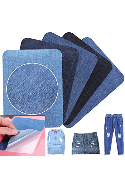 FIXALL ADHESIVE PRODUCTS Kot Jeans Denim Kumaş Yapışkanlı Tamir Yama Seti 17 ...
