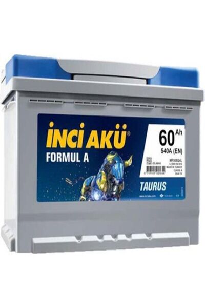 İnci 12 Volt 60 Amper Inci Akü. Güncel - Yeni Üretim.!!
