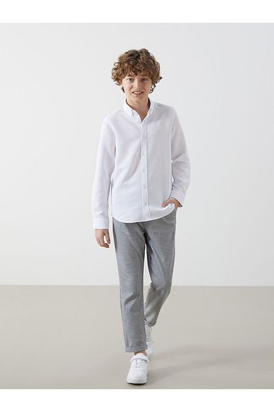 LC Waikiki Gray Elastic Waist Boys' Trousers