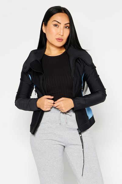 adidas Women Sportswear Fit Brand Logo Hooded Training Jacket, Black