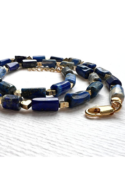 L´Atelier des Perles Volupté Necklace Lapis Lazuli Doğal Taşlı Kolye