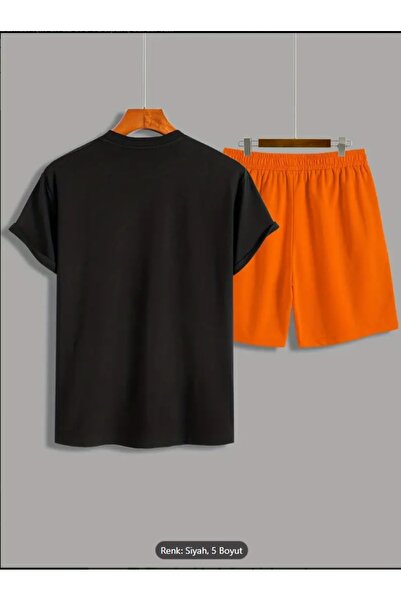 Derays 26 Printed Comfortable Fit Oversize Men's Bottom Top Colorful Suit