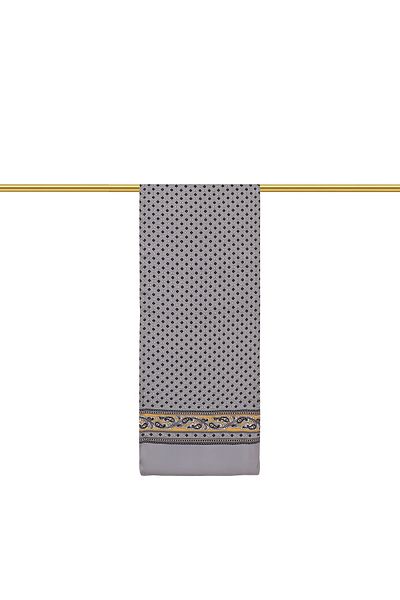 Bursa İpek Gray Patterned Men's Silk Cashew