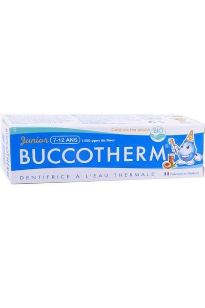Buccotherm معجون أسنان بالخوخ لعمر 7-12 سنة 50 مل