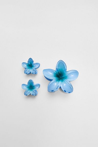 Stradivarius Set of 3 floral hair clips