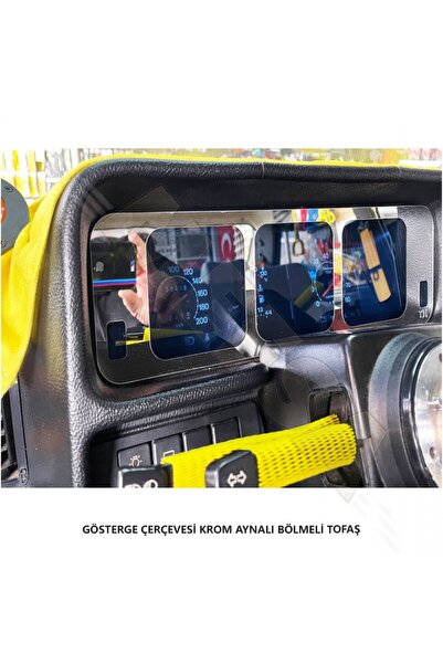 Kızıl Gök Fiat / Tofaş Şahin Serisine Uyumlu Tofaş Pleksi Düz Krom Bölmeli Çe...