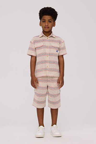 Beverly Hills Polo Club BG Store Erkek Çocuk Çizgili Gömlek