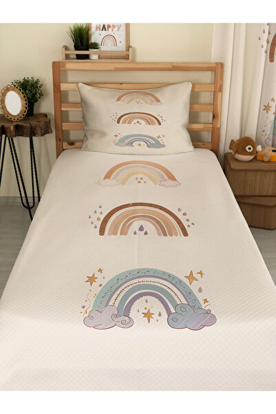 milroma طقم بيكيه مفرد مطبوع ومزخرف للأطفال والرضع مقاس 160x220 سم