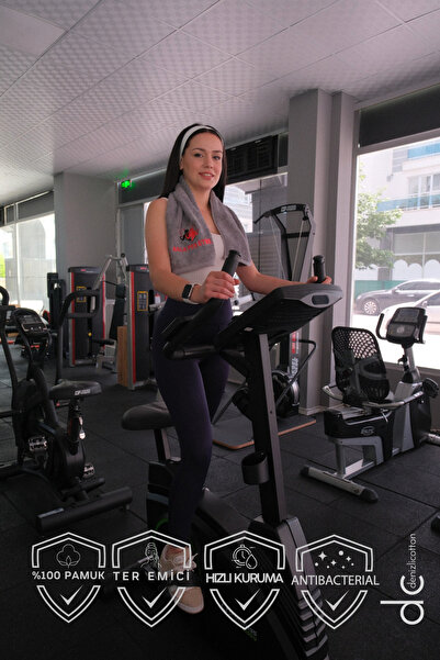 velvettowels Бавовняний рушник для спортсменів з вишивкою - антибактеріальний і поглинає піт, для боксу, тенісу, фітнесу та плавання