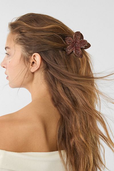 Stradivarius Set of 3 floral hair clips