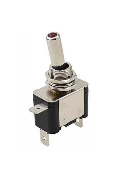Go İthalat 12 volt dc 20 amper toggle switch on-off lighted (ic-151a)