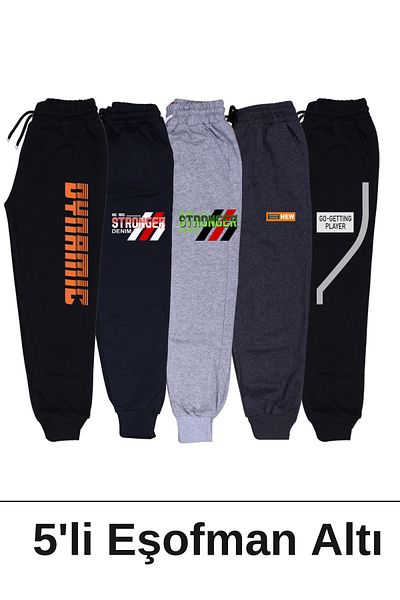 FYK COLLECTİON Комплект от 5 анцуга с двоен джоб за момче Dynamic-Stronger-Fashion-Getting