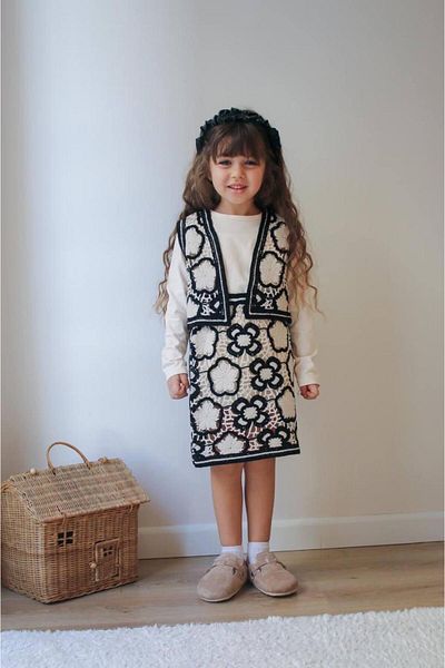 JELİBOOM Girl Vest Skirt Suit