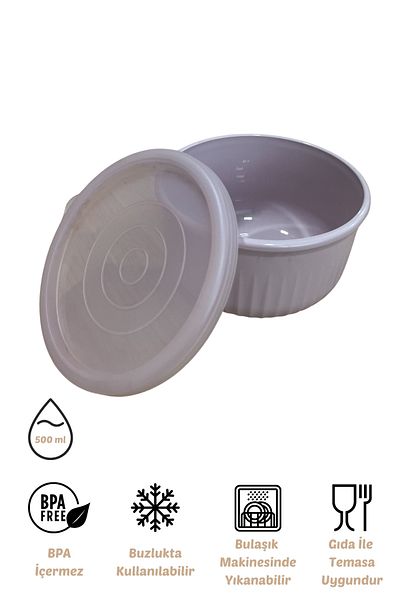 EVLE Vipahmet 0.50 Lt Light Pink Vacuum Storage Container