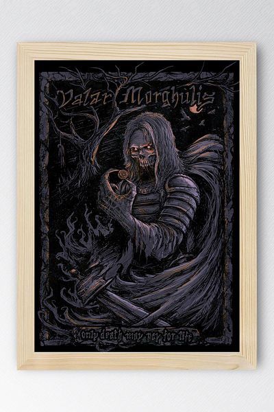 Saturn Game of Thrones Framed Painting - Game of Thrones Valar Morghulis Painting