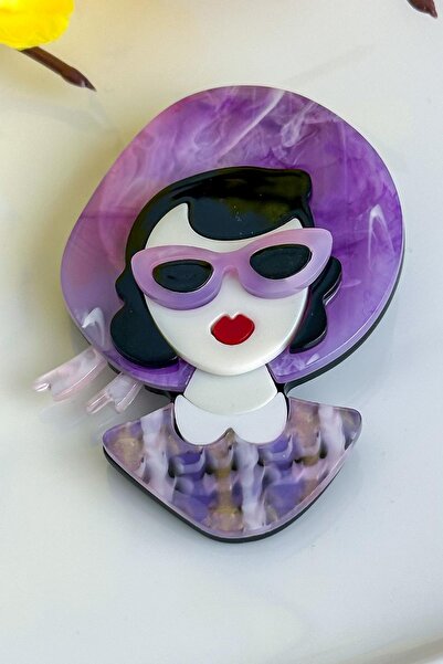 Enfes Takı Özel Tasarım Modacı Kadın Broşu